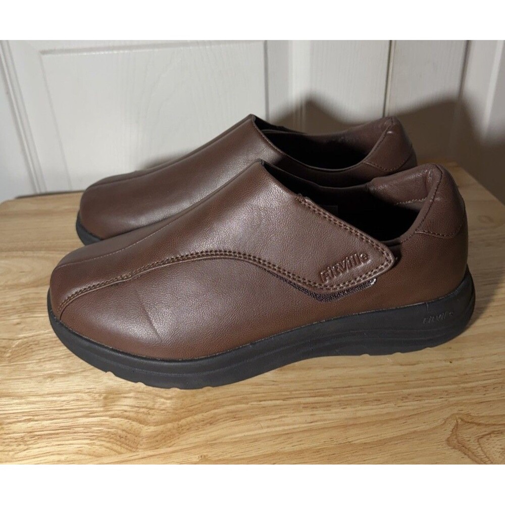 Fitville Women’s Easy Top Shoe Diabetic Arch Support Slip Resistant US 9.5 W